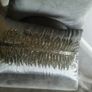 Grey Satin Soft Decorative Cushion with Sequins Image 3