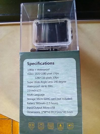 Full HD 1080p Waterproof Sports Cam