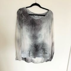 Made in Italy silk blouse size M