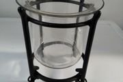 Metal And Glass Candle Holder