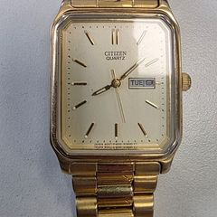 Vintage Citizen Quartz tank-style watch