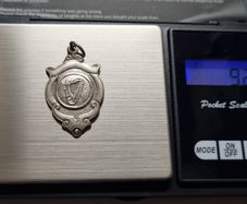 GAA Silver Medal Engraved & Hallmarked East Down GAA League 1943 9g