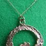 Vintage 9ct Gold 375 Claddagh Pendant on 19-Inch Chain Image 6