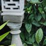 Garden ornament Asian style pagoda pedestal Image 3