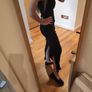womens dress maxi , classic dress,  black tight, with a beautiful slit at the back size XS  ,black elegant Bershka , 96 % cotton Image 4
