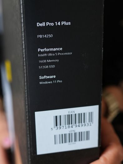 Dell Pro 14 Plus laptop, NEW, warranty till 2029