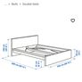 King size bed frame Malm oak veneer Image 2