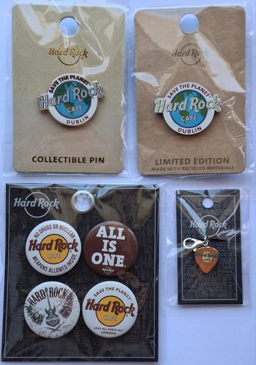Badges, hard rock cafe