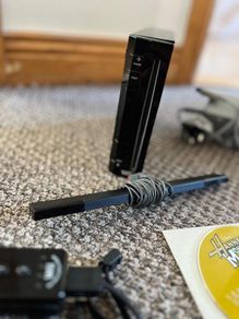 Black Nintendo Wii console for sale in great condition