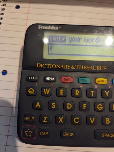 Franklin DMQ-640 Bookman Pocket Dictionary & Thesaurus Word  Finder Working