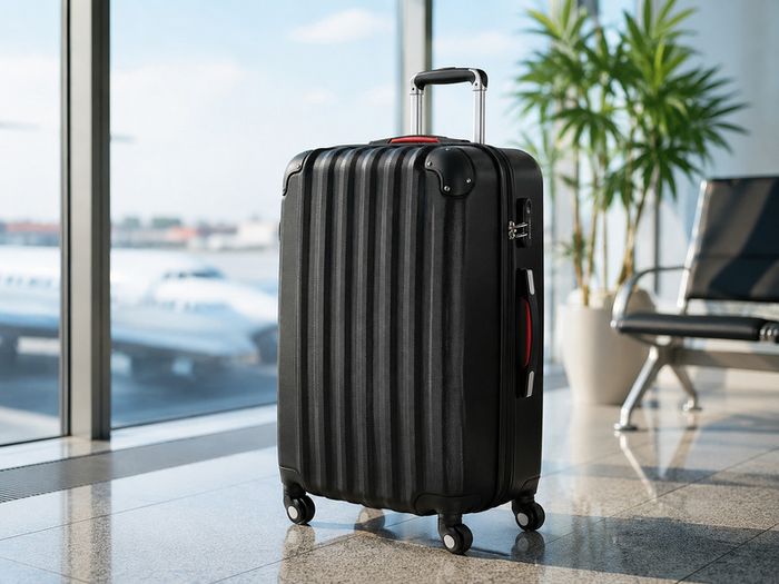 XL 90L Hard Shell Suitcase with 360deg  Spinner Wheels & Combination Lock