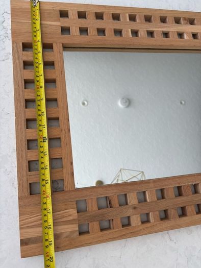 Wooden framed mirror