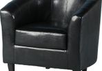 Tempo Tub Chair in Black PU