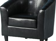main image for ad Tempo Tub Chair in Black PU