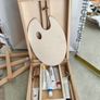 Portable Wooden Table Sketching Easel Storage Box for Artist Drawing and Painting plus Small  Easel. Image 5
