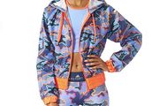 adidas STELLASPORT Camo Jacket - Blue | Adidas Women Training SIZE S BNWT