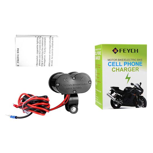 Waterproof Motorcycle Handlebar USB Cigarette Lighter socket