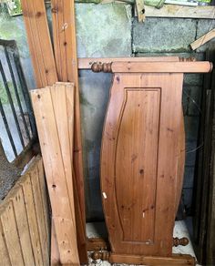 pine double bed