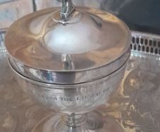 old silver plate chalice