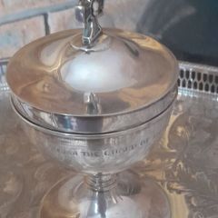 old silver plate chalice