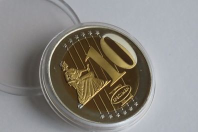 Vatican 2008 10 Euro Bi-Metallic Specimen Trial Probe