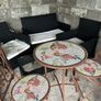 Mosaic bistro set with two chairs Image 2