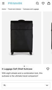 Luggage soft shell suitcase 4 available.