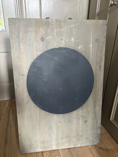 New XL 75cm x 50cm rustic free standing chalkboard sign with carry handle