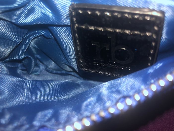 Roccobarocco suede wallet hand bag