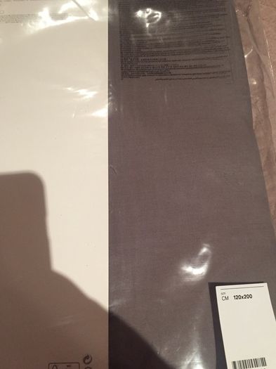 Fitted sheet H&M grey 120x200cm