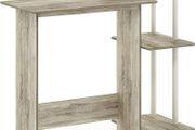 NEW SALE | Efficient Home Laptop Notebook Computer Desk, Study Desk, Writing Desk, Sonoma Oak/White, 100.6 (W) x 85.3 (H) x 39.6 (D) cm