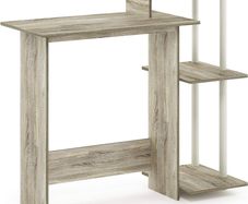 NEW SALE | Efficient Home Laptop Notebook Computer Desk, Study Desk, Writing Desk, Sonoma Oak/White, 100.6 (W) x 85.3 (H) x 39.6 (D) cm