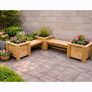 Corner Bench with Planters Image 5