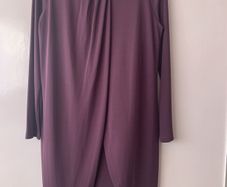 M+S burgundy dress/tunic size 14 short