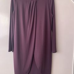 M+S burgundy dress/tunic size 14 short