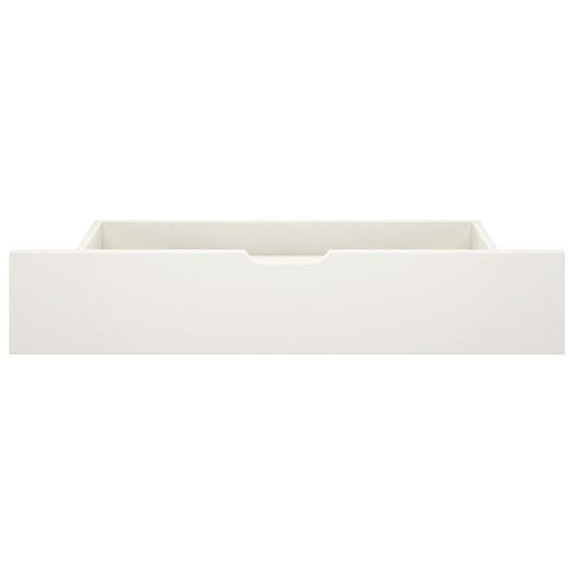 Canopy Bed Frame with 2 Drawers White Solid Pine Wood 180x200cm