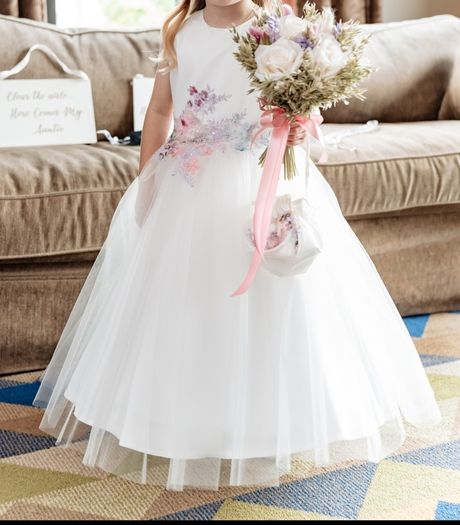 Flowergirl Dress and matching bag Age 5