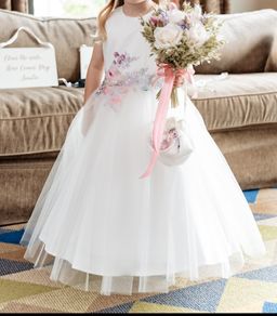 Flowergirl Dress and matching bag Age 5