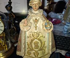 Beautiful Old Child of Prague Statue, likely produced in Ireland during the early 20th century, Postage Available or collection
