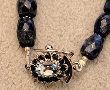 sterling silver lapis lazuli necklace