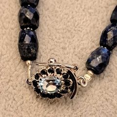 sterling silver lapis lazuli necklace