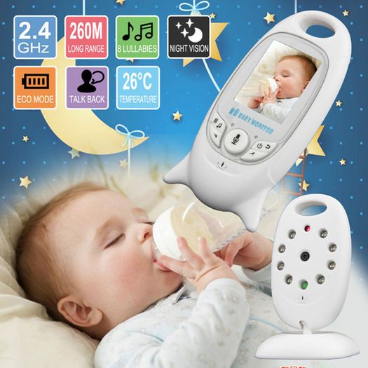 Wireless Digital Video Baby Monitor Night Vision Two Way Audio