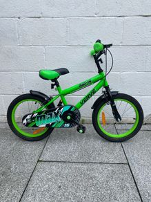 16" boys bike (green and black)