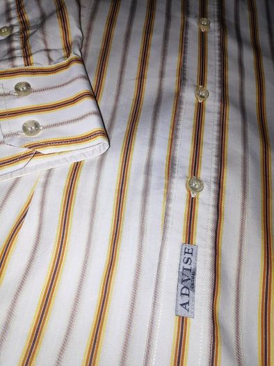Shirt striped Advise tailored fit vintage Long sleeve Size M