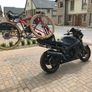 Home made motorcycle rack for carrying a biycle on a motorbike Image 6