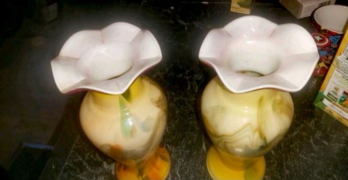 Pair of stunning Murano vase