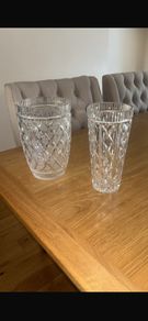 2 Vintage Waterford Crystal Vases