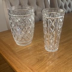 2 Vintage Waterford Crystal Vases