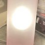 New Mindy Brown fine arts dark Brown chandelier new 2 clear cut glass shades and 2 pink glass shades Image 3