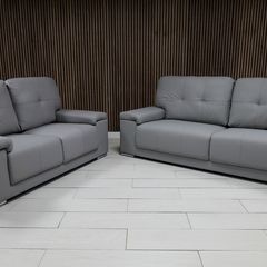 Hanson Fullback Leather Sofa Set
